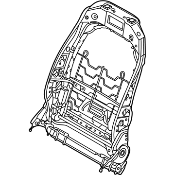 BMW 52-10-7-496-837 BACKREST FRAME, LEFT