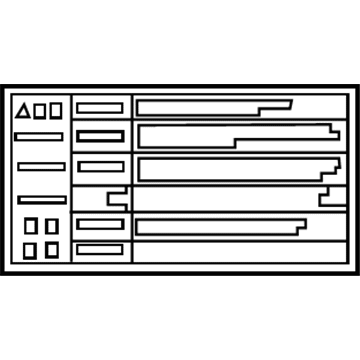 Toyota 16793-31040 Info Label