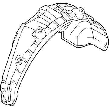 Hyundai 86821-K5000 GUARD ASSY-REAR WHEEL, LH