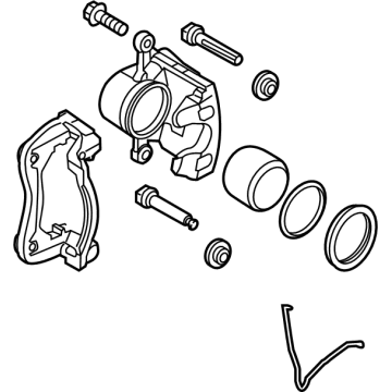 Kia 58180K4A00 Front Brake Caliper, Left