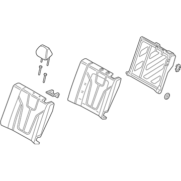 Hyundai 89300-J3000-PMU Back Assembly-Rear Seat LH