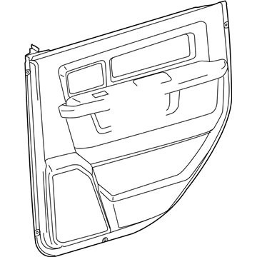 Mopar 5NC541U7AA Panel-Rear Door Trim