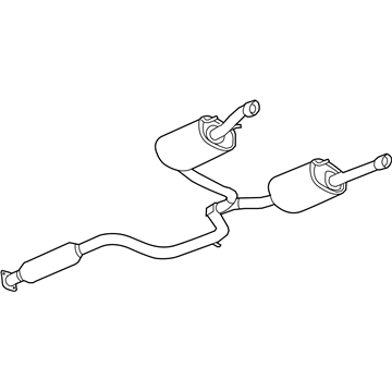 GM 25794073 Exhaust Muffler Assembly (W/ Exhaust Pipe & Tail Pipe)