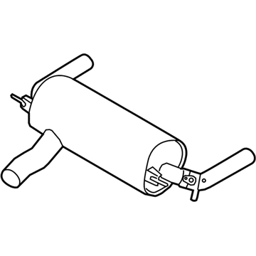 BMW 18-30-7-854-719 Rear Muffler With Pipe Assembly