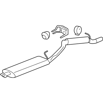 GM 15252916 Muffler & Pipe