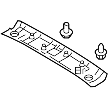 Infiniti 73966-1LA8D GARNISH Roof Re