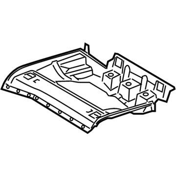 BMW 52-20-9-113-028 Seat Carrier, Rear Right