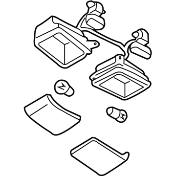 Nissan 26430-0W020 Lamp Assembly-Spot, Roof Console