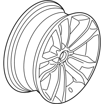 BMW 36-11-6-850-293 Disc Wheel, Light Alloy, Bright-Turned