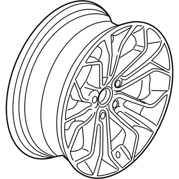 BMW 36-11-6-789-148 Disc Wheel, Light Alloy, Bright-Turned