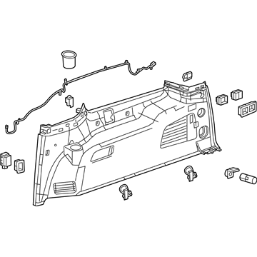 GM 23407852 Lower Quarter Trim