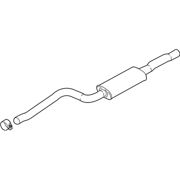 BMW 18-30-7-646-909 Resonator Muffler Exhaust