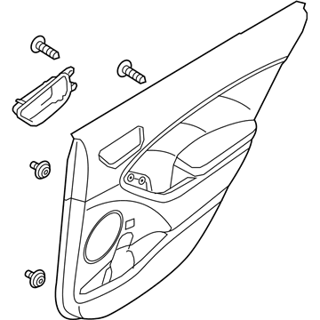 Kia 83306A7130D2C Panel Assembly-Rear Door Trim