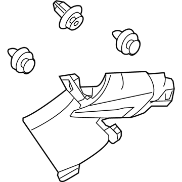 Honda 84131-SZT-G01ZB Garnish Assy., R. RR. Pillar *NH361L* (GRAY)