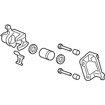 Acura 43018-T0G-A01 Caliper Sub-Assembly, Right Rear