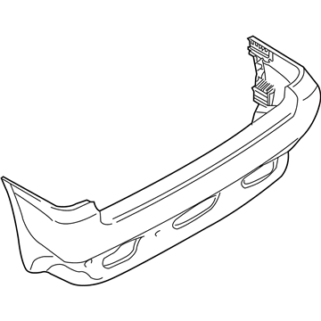 BMW 51-12-7-027-046 Panel, Bumper, Primed, Rear