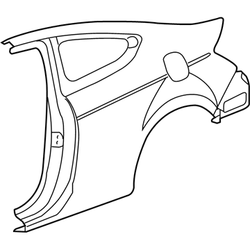 Honda 04636-TE0-A90ZZ Panel Set, R. RR. (Outer) (DOT)