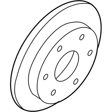 Nissan 43206-9FF0A Rotor-Disc Brake, Rear Axle