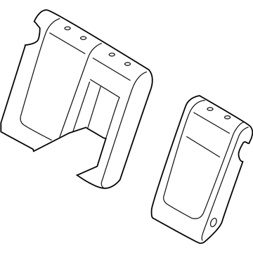 Hyundai 89370-0A700-CHK Rear Left-Hand Seat Back Covering