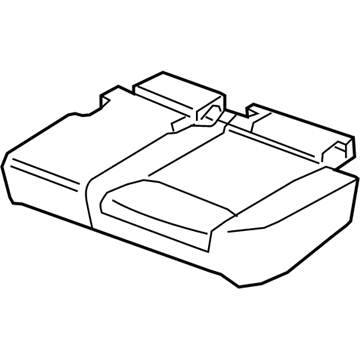 Nissan 88361-4BA1A Pad Assy-Cushion, Rear Seat LH