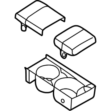 Nissan 68430-9E001 Cup Holder Assembly