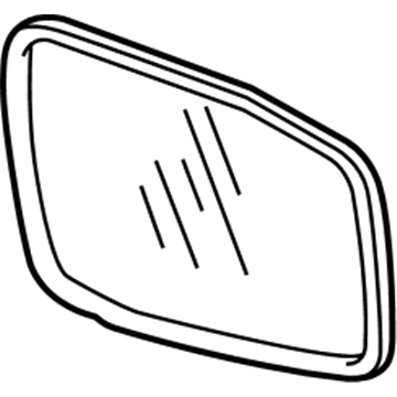 Honda 76253-SHJ-A12 Mirror Sub-Assembly, Driver Side (Flat)