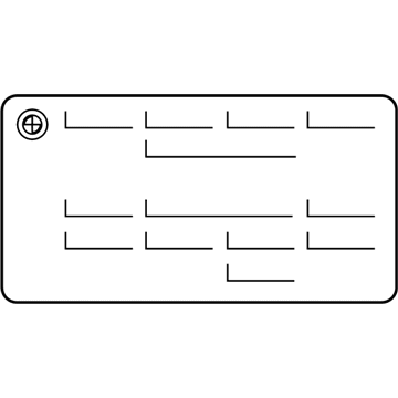 BMW 71-23-9-163-046 Label "Key Memory"