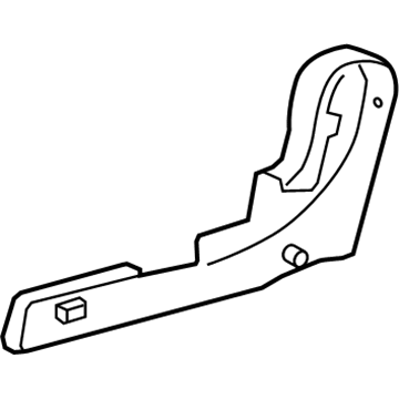 Lexus 71825-0E020-A0 Moulding, Rear Seat Cushion, RH