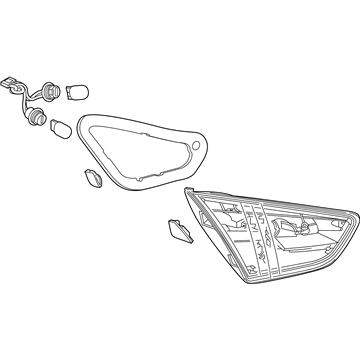 GM 42678952 Back Up Lamp Assembly