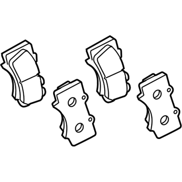 Lexus 04465-60280 Front Disc Brake Pad Kit