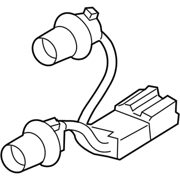 Kia 924903W500 Rear Combination Holder & Wiring, Inside