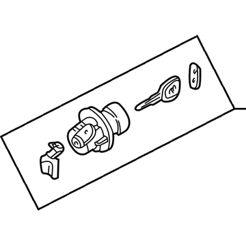 Kia 0K2B276960 Trunk Key Sub Set