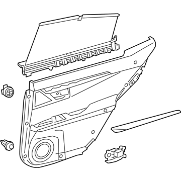 Lexus 67640-06K00-C7 Panel Assembly, Rear Door