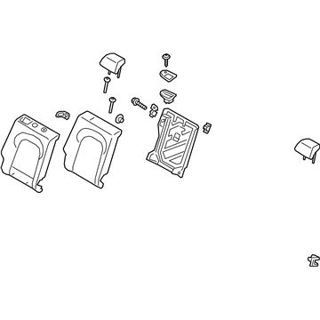 Hyundai 89400-K4011-SVA Back Assembly-RR Seat RH