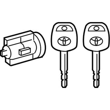 Toyota 69057-0C020 Cylinder & Keys