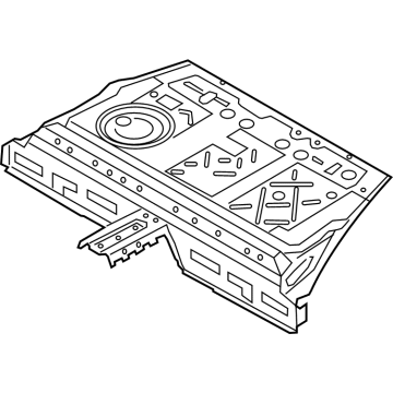 BMW 41-00-7-955-514 FLOOR PANEL, REAR