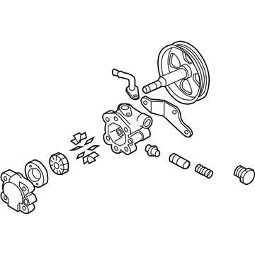 Nissan 49110-EV00B Pump Assy-Power Steering