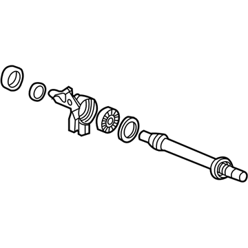 Honda 44500-S5B-000 Shaft Assembly, Half (Cvt)