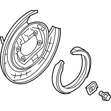 Hyundai 58270-C1100 Brake Assembly-Parking Rear, RH