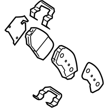 Hyundai 58101-0WA00 Front Brake Pad Kit