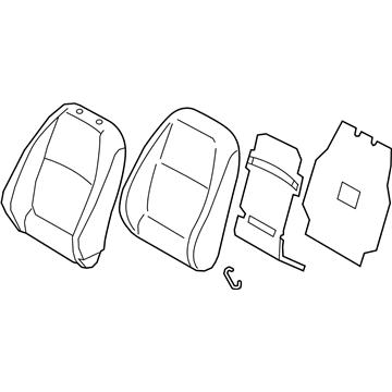 Hyundai 88300-J0010-PJR Back Assembly-FR Seat, LH