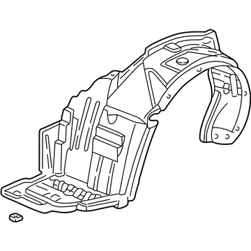 Acura 74100-S6M-J00 Fender Assembly, Right Front (Inner)