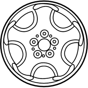 Mopar WA54PAKAA Aluminum Wheel