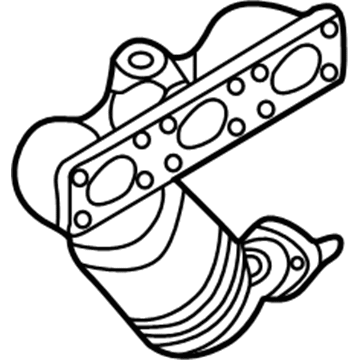 BMW 18-40-7-514-499 Exchange. Exhaust Manifold With Catalyst