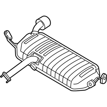 Hyundai 28700-2E170 Tail With Muffler Pipe