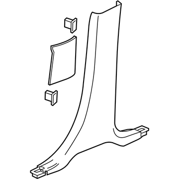 GM 84610054 Lower Center Pillar Trim