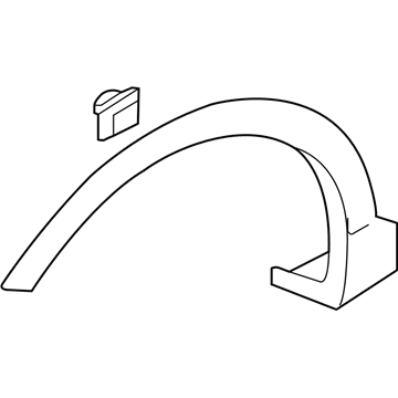 Hyundai 87712-B8000-CA Garnish Assembly-Fender Side, RH