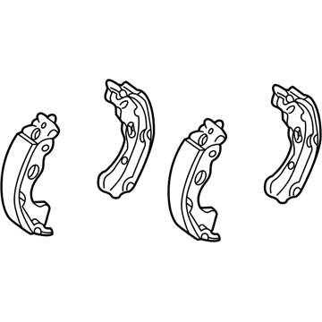 Kia 0K23N2638Z Rear Brake Shoe Set