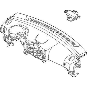 Hyundai 84710-K2100-NNB Crash Pad Assembly-Main