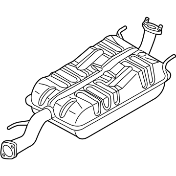 Kia 287003E150 Muffler Assembly-Main